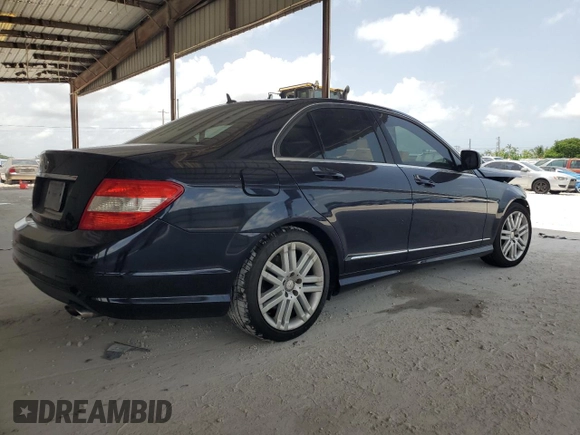 2009 Mercedes-Benz C 300 Sport with VIN WDDGF54X19R077346, listed as a Copart auction lot 59682095 with 142,534 mi miles and Salvage title. Bid and sale history available at DreamBid. Image 3.
