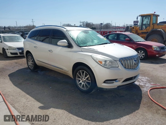 2014 Buick Enclave Leather with VIN 5GAKRBKD9EJ183170, listed as a IAAI auction lot 41762218 with 352,360 mi miles and . Bid and sale history available at DreamBid. Image 1.
