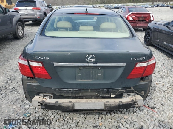 2008 Lexus LS 460 with VIN JTHBL46F485064011, listed as a Copart auction lot 48799195 with 198,182 mi miles and Salvage Title. Bid and sale history available at carsss.com. Image 6.