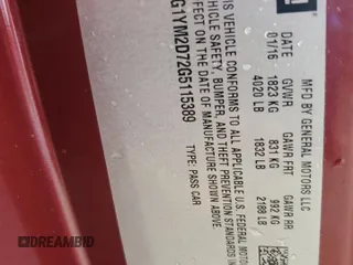 2016 Chevrolet Corvette Z51 3LT z VIN 1G1YM2D72G5115389, wystawiony jako Copart lot #62727045 z przebiegiem 76 872 mil mil oraz Szkoda całkowita • Salvage title. Historia ofert i sprzedaży dostępna na DreamBid. Obrazek 13.