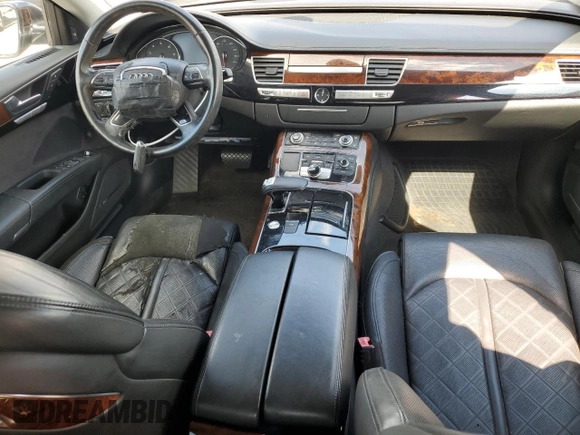 2013 Audi A8 4.0L with VIN WAUR2AFD1DN008020, listed as a Copart auction lot 50792045 with 132,293 mi miles and Clean title. Bid and sale history available at DreamBid. Image 8.