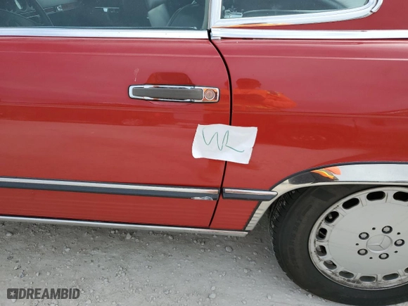 1988 Mercedes-Benz 560 Series 560SL with VIN WDBBA48D3JA075788, listed as a Copart auction lot 79142514 with 92,407 mi miles and Non Repairable. Bid and sale history available at carsss.com. Image 12.