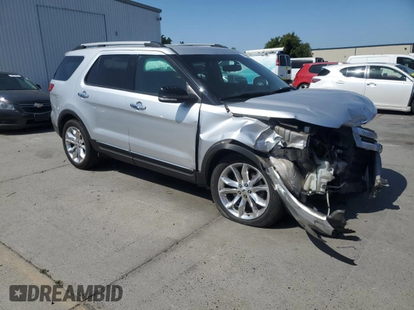 2014 Ford Explorer XLT with VIN 1FM5K7D88EGA54973, listed as a Copart auction lot 56163145 with 160,469 mi miles and Salvage title. Bid and sale history available at DreamBid. Image 4.