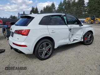 2024 Audi Q5 S line Premium Plus with VIN WA1E2AFY6R2062596, listed as a Copart auction lot 54018255 with Not provided miles and Salvage title. Bid and sale history available at DreamBid. Image 3.