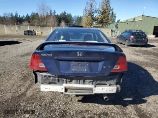 2001 Honda Civic EX with VIN 1HGEM22961L119335, listed as a Copart auction lot 46920775 with 257,675 mi miles and Salvage Title. Bid and sale history available at carsss.com. Image 6.