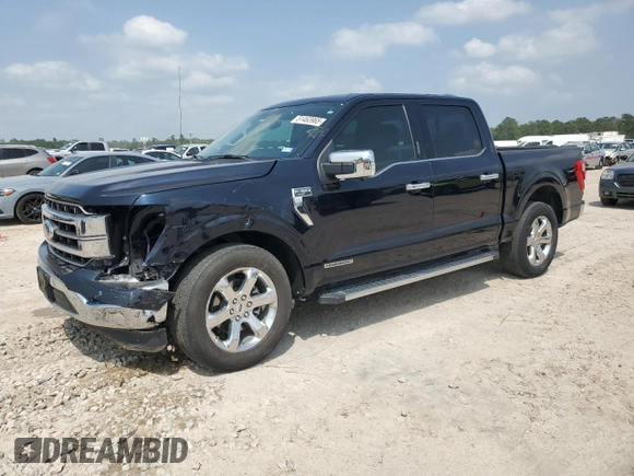 2021 Ford F-150 XL with VIN 1FTFW1CD1MFB42051, listed as a Copart auction lot 51463965 with 46,549 mi miles and Salvage title. Bid and sale history available at DreamBid. Image 1.