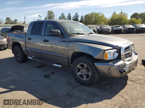 2007 Dodge Dakota SLT with VIN 1D7HW48K97S129387, listed as a Copart auction lot 74878664 with 137,525 mi miles and Salvage Title. Bid and sale history available at carsss.com. Image 4.