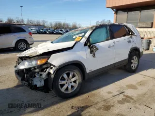 2013 Kia Sorento LX with VIN 5XYKTCA65DG421121, listed as a Copart auction lot 49928225 with 0 mi miles and Salvage Title. Bid and sale history available at carsss.com. Image 1.