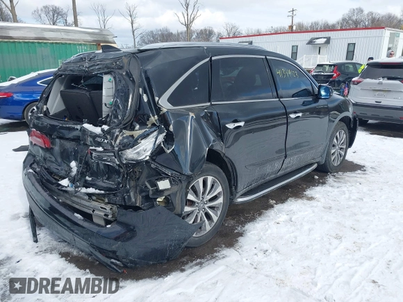 2014 Acura MDX Tech Pkg with VIN 5FRYD4H49EB010409, listed as a IAAI auction lot 41344123 with 118,066 mi miles. Bid and sale history available at carsss.com. Image 4.