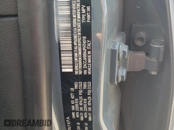 2018 Jeep Renegade Latitude z VIN ZACCJABB4JPH74018, wystawiony jako Copart lot #57298315 z przebiegiem 153 110 mil mil oraz Szkoda całkowita • Salvage title. Historia ofert i sprzedaży dostępna na DreamBid. Obrazek 15.