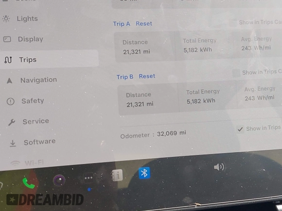 2020 Tesla Model 3 Standard Range Plus with VIN 5YJ3E1EA9LF708808, listed as a IAAI auction lot 40018323 with 32,069 mi miles. Bid and sale history available at carsss.com. Image 7.