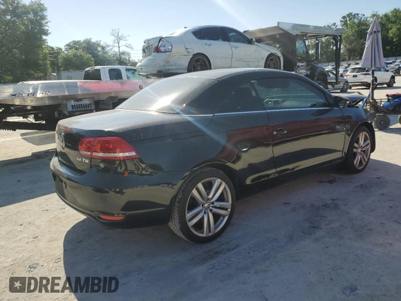 2012 Volkswagen Eos Lux with VIN WVWFW7AH7CV016872, listed as a Copart auction lot 52591415 with 121,130 mi miles and Salvage Title. Bid and sale history available at DreamBid. Image 3.