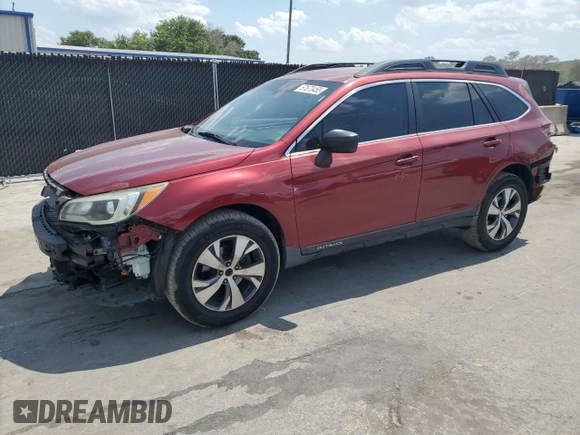 2015 Subaru Outback 2.5i with VIN 4S4BSBACXF3331744, listed as a Copart auction lot 57670455 with 118,022 mi miles and Salvage title. Bid and sale history available at DreamBid. Image 1.