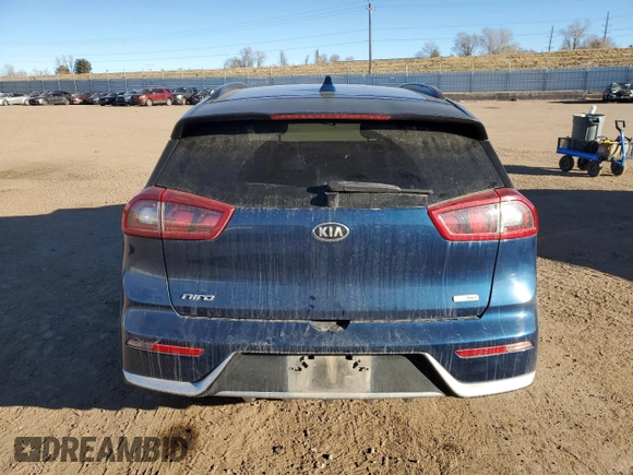 2018 Kia Niro LX with VIN KNDCB3LC0J5177991, listed as a Copart auction lot 47034345 with 52,378 mi miles and Salvage Title. Bid and sale history available at carsss.com. Image 6.