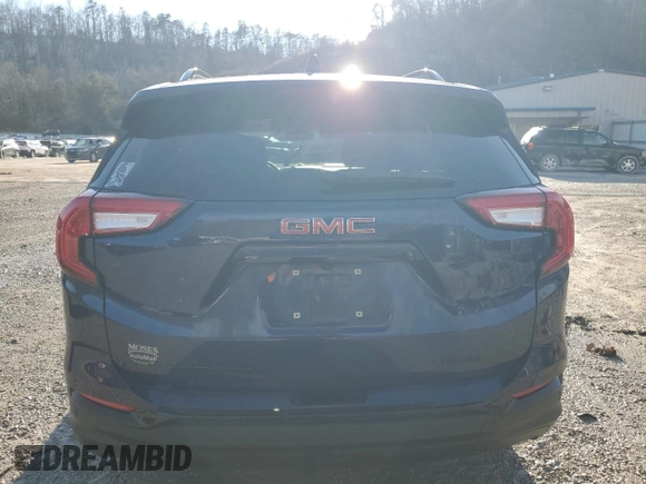 2023 GMC Terrain SLE with VIN 3GKALTEG4PL110618, listed as a Copart auction lot 45461365 with 73,107 mi miles and Salvage Title. Bid and sale history available at DreamBid. Image 6.