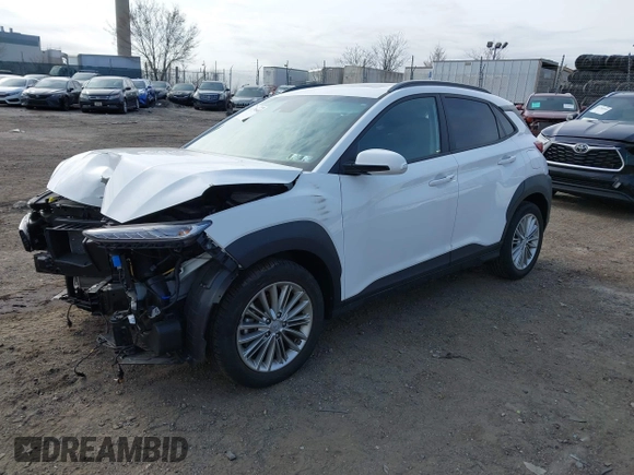 2021 Hyundai Kona SEL Plus with VIN KM8K6CAAXMU721999, listed as a IAAI auction lot 41790048 with 11,580 mi miles. Bid and sale history available at carsss.com. Image 21.
