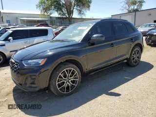 2023 Audi SQ5 Premium Plus with VIN WA1B4AFY9P2079953, listed as a Copart auction lot 61446414 with 37,100 mi miles and Salvage Title. Bid and sale history available at carsss.com. Image 1.