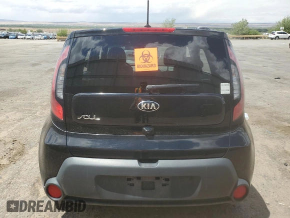 2016 Kia Soul with VIN KNDJN2A29G7388459, listed as a Copart auction lot 55534185 with 182,594 mi miles and Clean Title. Bid and sale history available at DreamBid. Image 6.