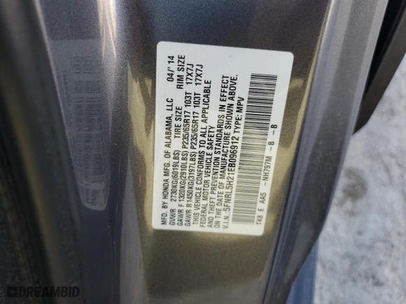 2014 Honda Odyssey LX with VIN 5FNRL5H21EB096912, listed as a Copart auction lot 52188315 with 223,172 mi miles and Clean Title. Bid and sale history available at carsss.com. Image 13.