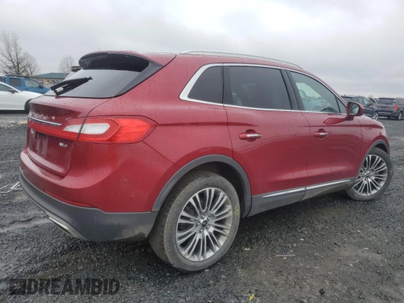 2016 Lincoln MKX Reserve with VIN 2LMTJ8LR3GBL27908, listed as a Copart auction lot 43837685 with 141,181 mi miles and Salvage Title. Bid and sale history available at carsss.com. Image 3.