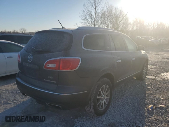 2013 Buick Enclave Leather with VIN 5GAKRCKDXDJ235815, listed as a Copart auction lot 42260995 with 0 mi miles and Salvage Title. Bid and sale history available at carsss.com. Image 3.