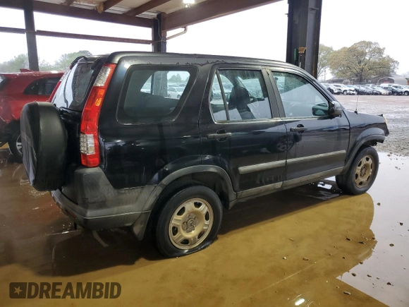 2006 Honda CR-V LX with VIN SHSRD68516U408072, listed as a Copart auction lot 50876545 with 224,465 mi miles and Salvage Title. Bid and sale history available at DreamBid. Image 3.