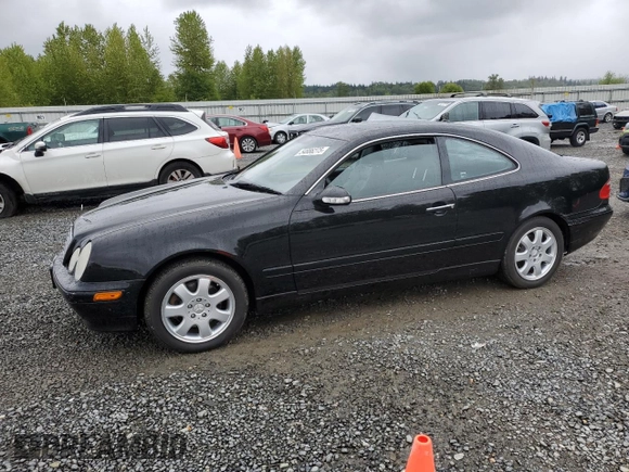 2001 Mercedes-Benz CLK 320/430 with VIN WDBLJ65G71F175961, listed as a Copart auction lot 54886275 with 58,455 mi miles and Clean Title. Bid and sale history available at carsss.com. Image 1.