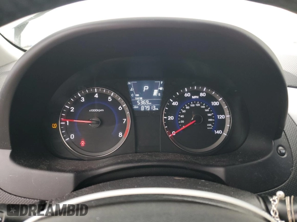 2012 Hyundai Accent SE with VIN KMHCU5AE6CU053660, listed as a Copart auction lot 45714055 with 87,913 mi miles and Salvage Title. Bid and sale history available at carsss.com. Image 9.
