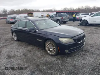 2012 BMW 7 Series 750Li with VIN WBAKB8C52CDX20936, listed as a IAAI auction lot 41918884 with 156,024 mi miles. Bid and sale history available at carsss.com. Image 1.