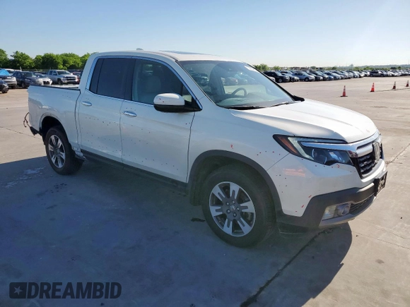 2019 Honda Ridgeline RTL-E with VIN 5FPYK3F7XKB002241, listed as a Copart auction lot 53804835 with 61,880 mi miles and Salvage title. Bid and sale history available at DreamBid. Image 4.