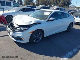 2020 Honda Civic Coupe EX with VIN 2HGFC3B37LH353220, listed as a IAAI auction lot 41377248 with 87,078 mi miles. Bid and sale history available at carsss.com. Image 2.