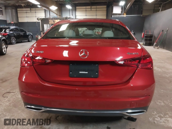 2022 Mercedes-Benz C 300 with VIN W1KAF4HB0NR038854, listed as a IAAI auction lot 37398847 with 12,776 mi miles and . Bid and sale history available at DreamBid. Image 16.