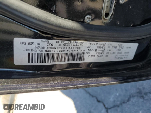 2018 Ram 1500 Express z VIN 1C6RR6FT7JS195917, wystawiony jako Copart lot #49354805 z przebiegiem 57 953 mil mil oraz Szkoda całkowita • Salvage title. Historia ofert i sprzedaży dostępna na DreamBid. Obrazek 15.