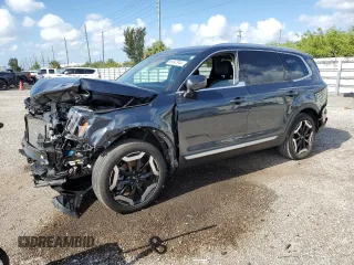 2023 Kia Telluride EX with VIN 5XYP34GC0PG393550, listed as a Copart auction lot 59342944 with 19,118 mi miles and Salvage Title. Bid and sale history available at DreamBid. Image 1.