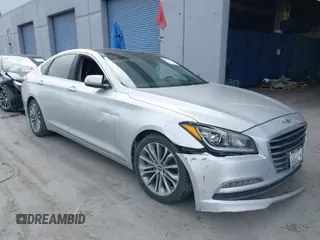 2017 Genesis G80 3.8L with VIN KMHGN4JE9HU167796, listed as a IAAI auction lot 41793245 with 137,971 mi miles. Bid and sale history available at carsss.com. Image 1.