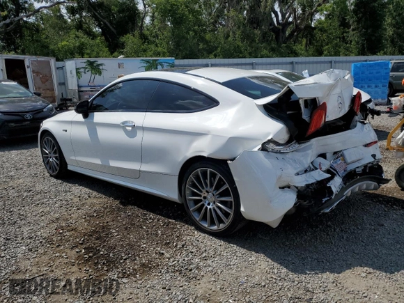 2018 Mercedes-Benz C 43 AMG with VIN WDDWJ6EB6JF759485, listed as a Copart auction lot 58625405 with 41,274 mi miles and Salvage title. Bid and sale history available at DreamBid. Image 2.