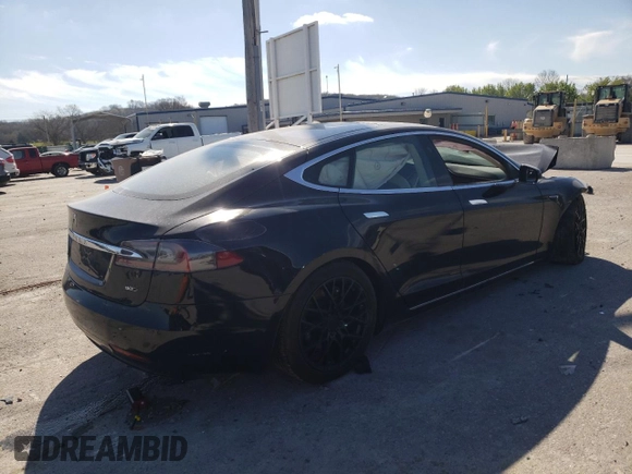 2016 Tesla Model S 90D with VIN 5YJSA1E26GF168260, listed as a Copart auction lot 48703154 with 90,567 mi miles and Salvage Title. Bid and sale history available at DreamBid. Image 3.