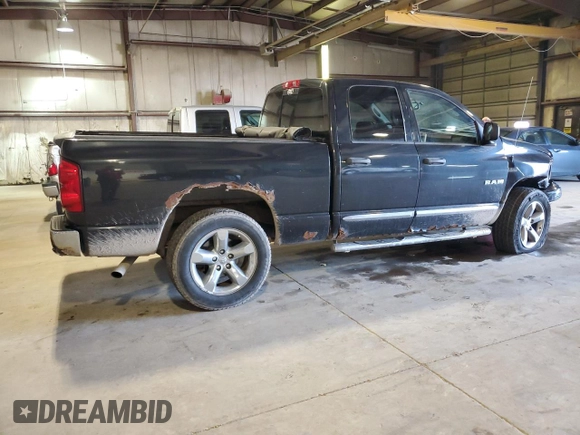 2008 Dodge 1500 SLT with VIN 1D7HU182X8S612456, listed as a Copart auction lot 52213935 with 130,762 mi miles and Salvage Title. Bid and sale history available at carsss.com. Image 3.