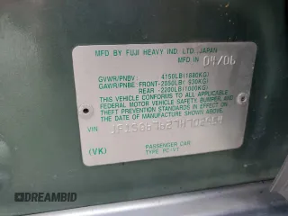 2007 Subaru Forester X L.L. Bean с VIN JF1SG67627H702954, выставлен на аукционе Copart как лот 54629865 с пробегом Не указан миль и На запчасти • Non repairable. История ставок и продаж доступна на DreamBid. Изображение 12.