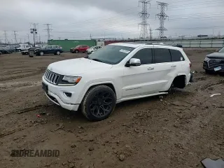 2014 Jeep Grand Cherokee Overland with VIN 1C4RJFCG7EC572298, listed as a Copart auction lot 83970004 with 104,861 mi miles and Salvage Title. Bid and sale history available at DreamBid. Image 10.