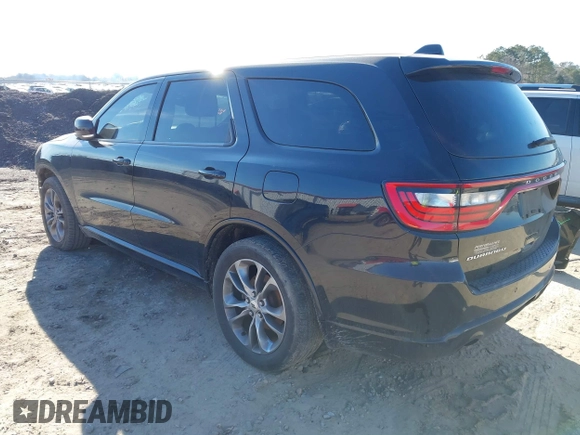 2020 Dodge Durango GT with VIN 1C4RDHDG8LC259081, listed as a IAAI auction lot 41315316 with 151,210 mi miles and . Bid and sale history available at DreamBid. Image 3.