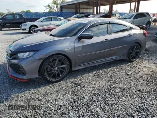 2019 Honda Civic Si with VIN 2HGFC1E50KH706638, listed as a Copart auction lot 52738395 with 45,126 mi miles and Salvage Title. Bid and sale history available at DreamBid. Image 1.