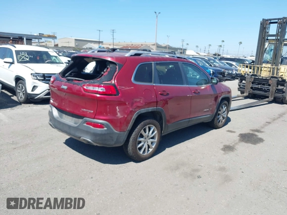 2016 Jeep Cherokee Limited z VIN 1C4PJMDS5GW226671, wystawiony jako IAAI lot #42249438 z przebiegiem 163 204 mil mil oraz . Historia ofert i sprzedaży dostępna na DreamBid. Obrazek 4.