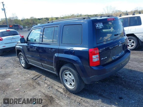 2017 Jeep Patriot Sport with VIN 1C4NJRBB7HD144753, listed as a IAAI auction lot 41986251 with 157,684 mi miles and . Bid and sale history available at DreamBid. Image 3.
