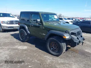 2021 Jeep Wrangler 80th Anniversary with VIN 1C4HJXAG4MW647038, listed as a IAAI auction lot 41580575 with 19,051 mi miles and . Bid and sale history available at DreamBid. Image 1.