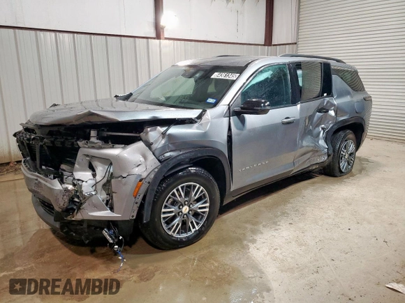2025 Chevrolet Traverse FWD LT with VIN 1GNERGRS0SJ202611, listed as a Copart auction lot 64361345 with 5,402 mi miles and Clean title. Bid and sale history available at DreamBid. Image 1.