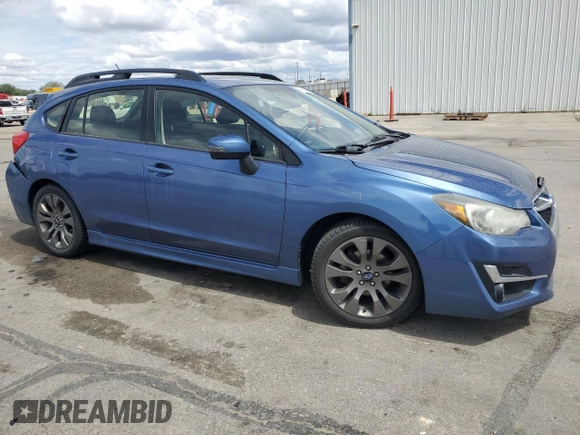 2015 Subaru Impreza Special Sports Premium с VIN JF1GPAY60F8245289, выставлен на аукционе Copart как лот 56983855 с пробегом 100 190 миль миль и Списание • Salvage title. История ставок и продаж доступна на DreamBid. Изображение 4.