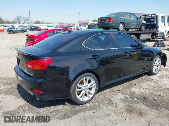 2007 Lexus IS 350 with VIN JTHBE262672007739, listed as a IAAI auction lot 41914208 with 200,643 mi miles and . Bid and sale history available at DreamBid. Image 4.