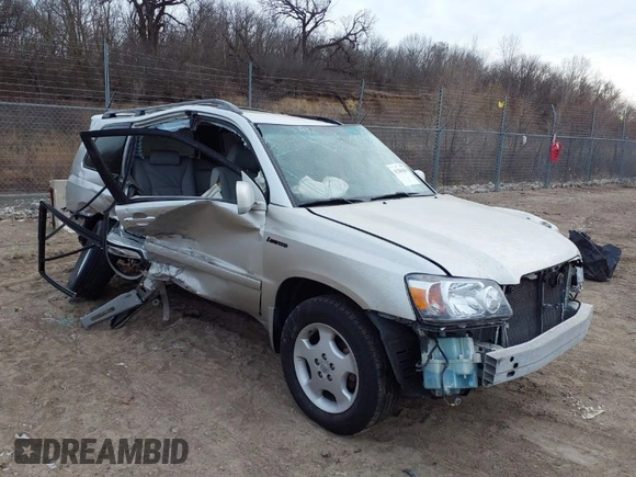 2005 Toyota Highlander z VIN JTEEP21A450133643, wystawiony jako IAAI lot #41286304 z przebiegiem 166 662 mil mil oraz . Historia ofert i sprzedaży dostępna na DreamBid. Obrazek 1.