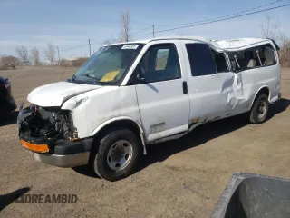2006 Chevrolet Express Passenger z VIN 1GAHG39U561141289, wystawiony jako Copart lot #53443385 z przebiegiem 625 853 mil mil oraz Szkoda całkowita • Salvage title. Historia ofert i sprzedaży dostępna na DreamBid. Obrazek 1.